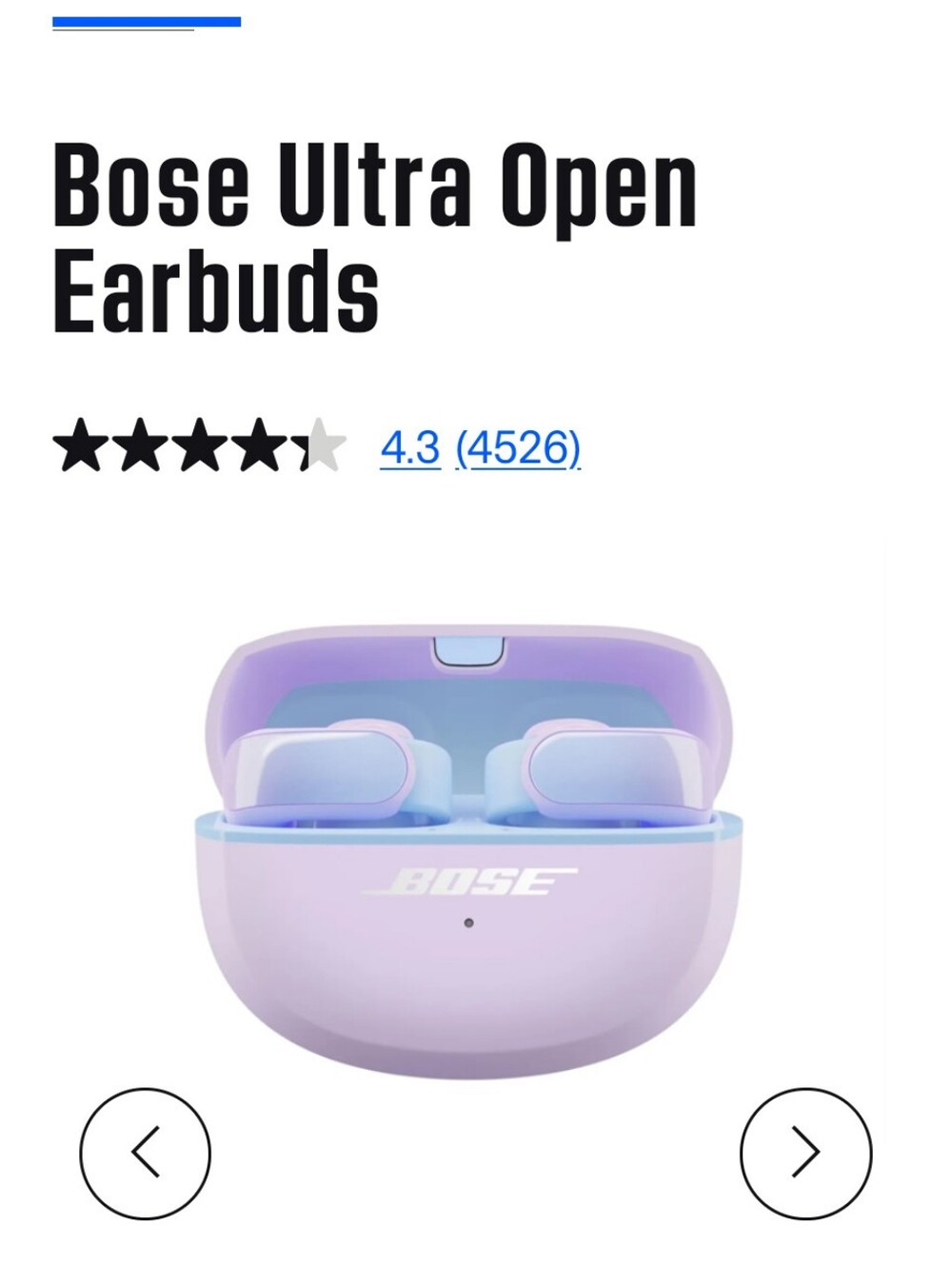 Bose Ultra Open Earbuds